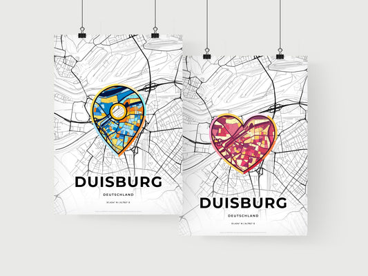 Duisburg Germany art print for couples
