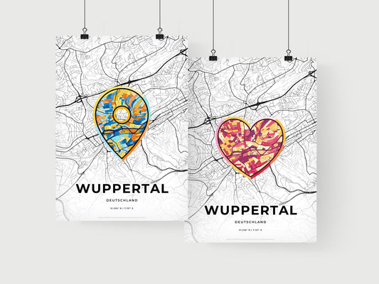 Wuppertal Germany art print for couples