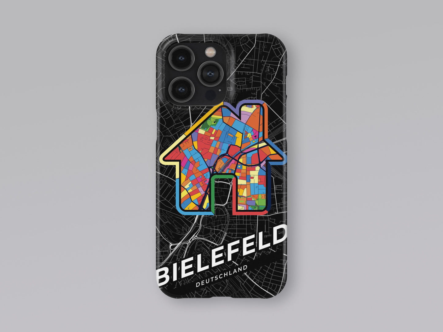 Bielefeld Deutschland slim phone case with colorful icon. Birthday, wedding or housewarming gift. Couple match cases. 3