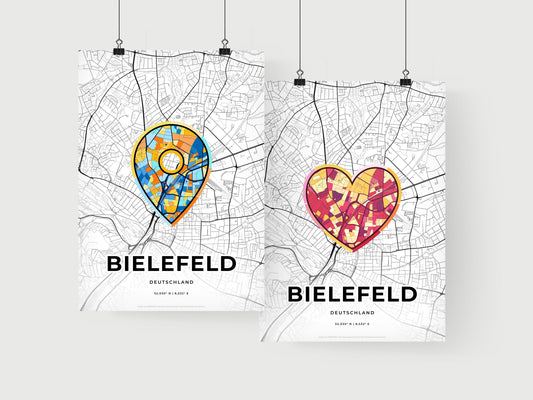 Bielefeld Germany art print for couples