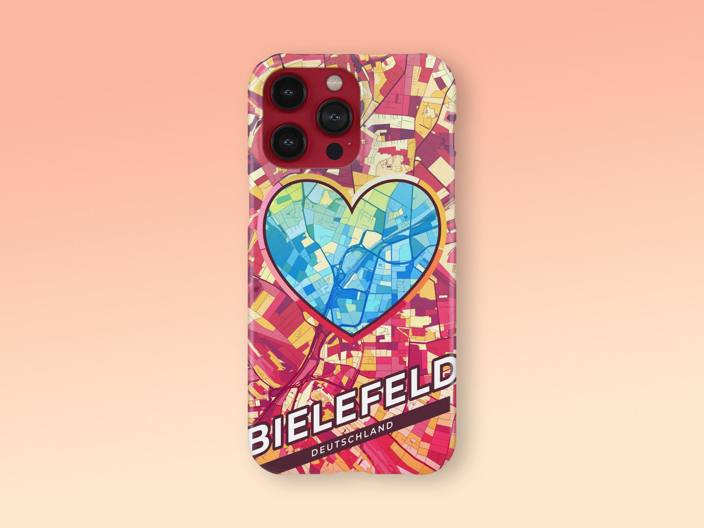 Bielefeld Deutschland slim phone case with colorful icon. Birthday, wedding or housewarming gift. Couple match cases. 2