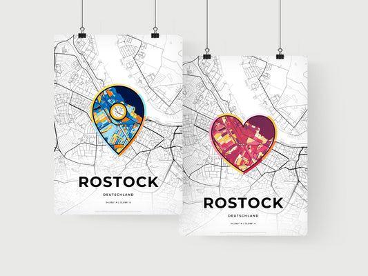 Rostock Germany art print for couples