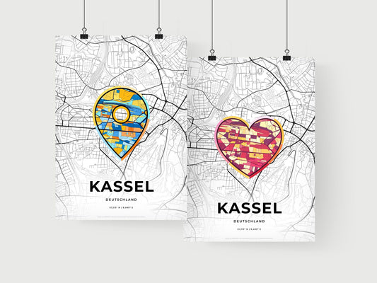 Kassel Germany art print for couples
