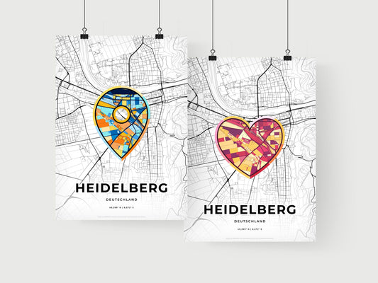 Heidelberg Germany art print for couples