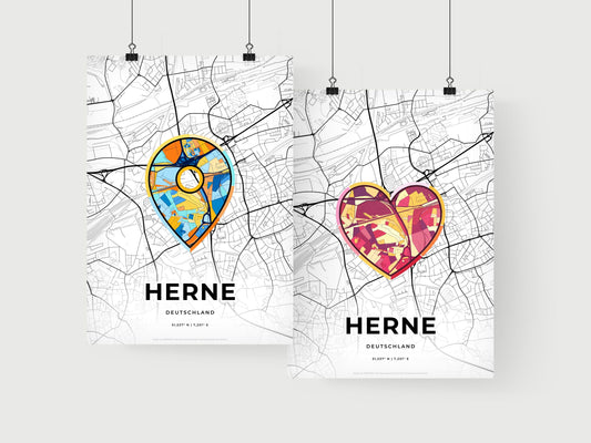 Herne Germany art print for couples