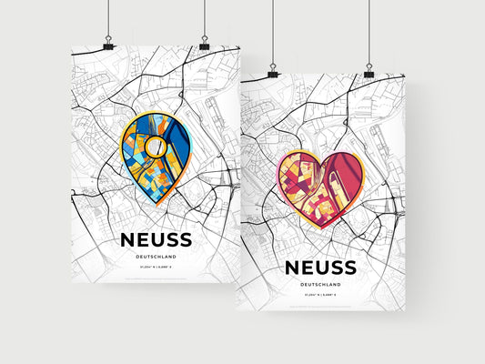 Neuss Germany art print for couples