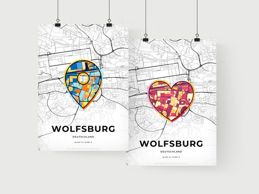 Wolfsburg Germany art print for couples