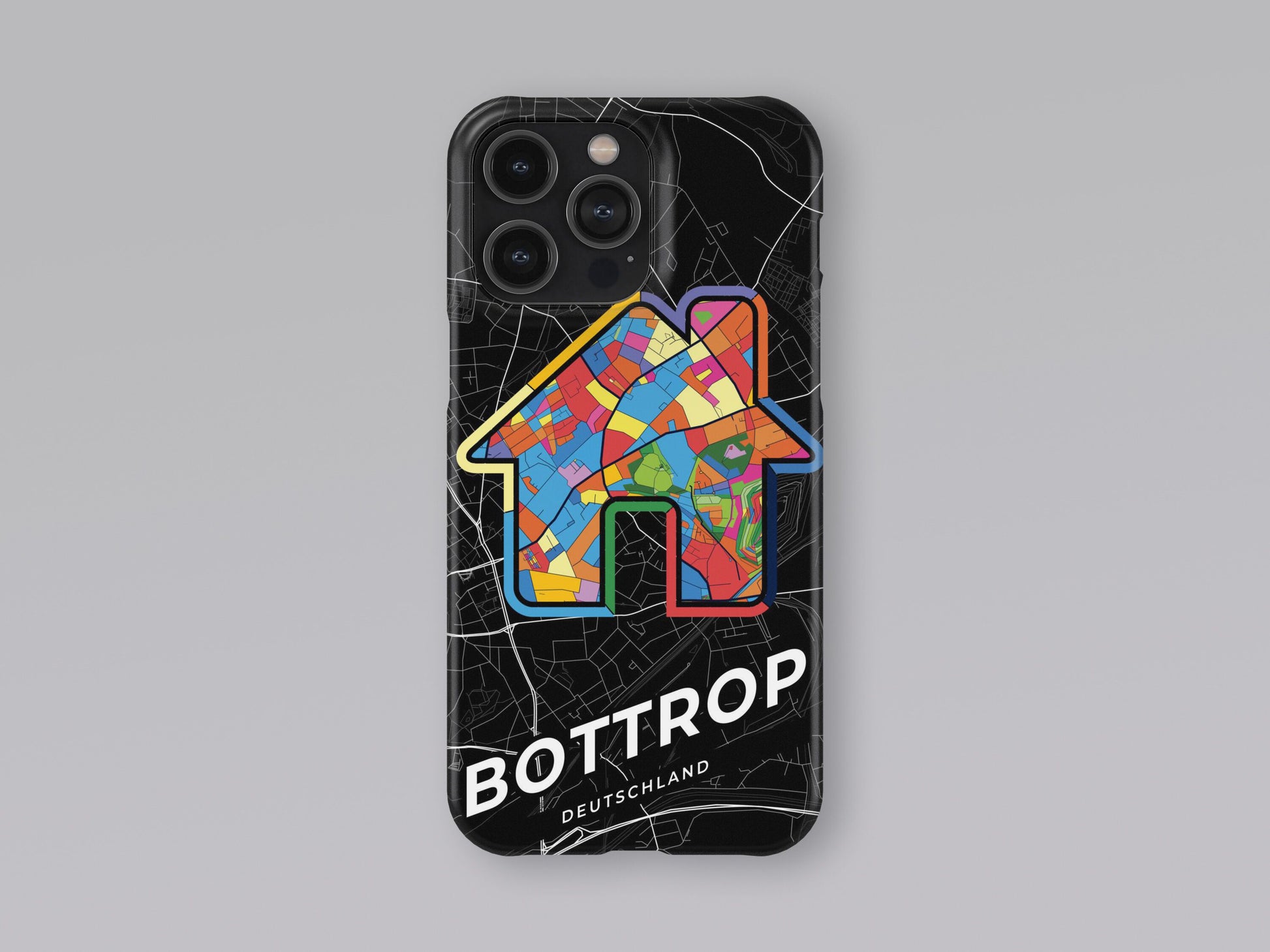 Bottrop Deutschland slim phone case with colorful icon. Birthday, wedding or housewarming gift. Couple match cases. 3