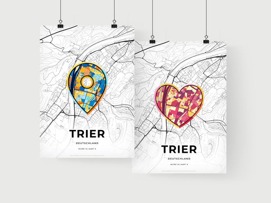 Trier Germany art print for couples