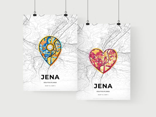 Jena Germany art print for couples