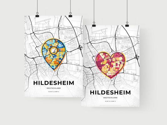 Hildesheim Germany art print for couples