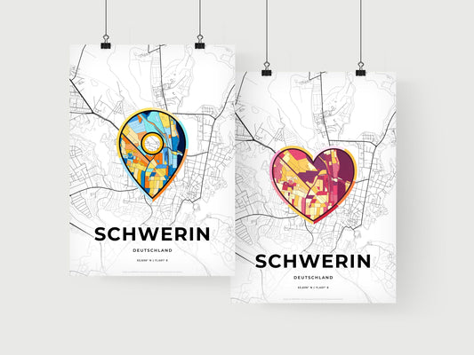 Schwerin Germany art print for couples