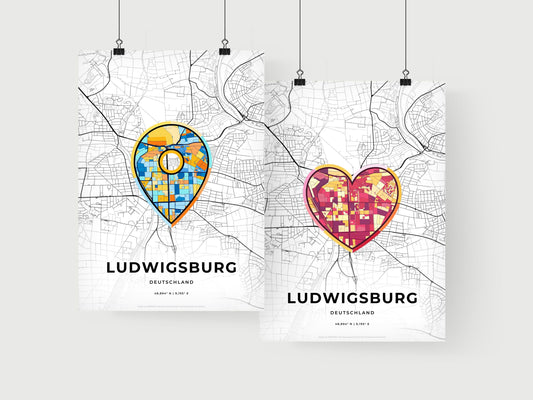 Ludwigsburg Germany art print for couples