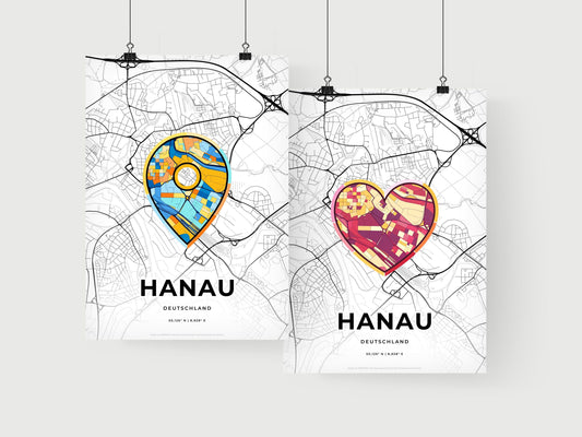 Hanau Germany art print for couples