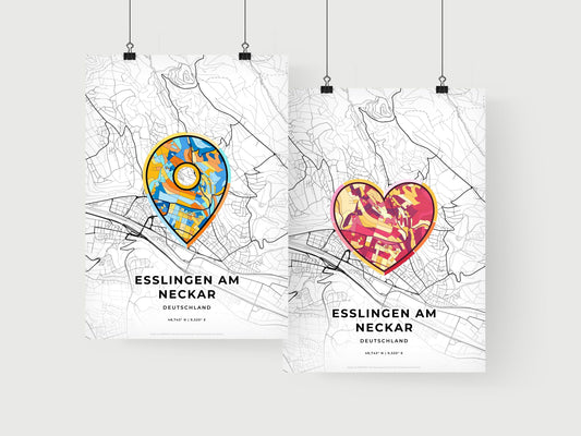 Esslingen Am Neckar Germany art print for couples