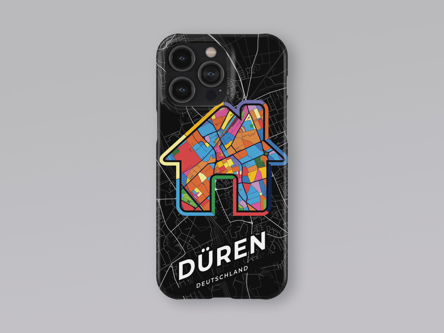 Düren Deutschland slim phone case with colorful icon. Birthday, wedding or housewarming gift. Couple match cases. 3