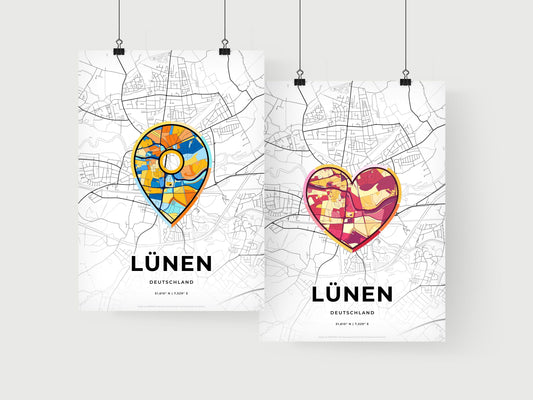 Lunen Germany art print for couples