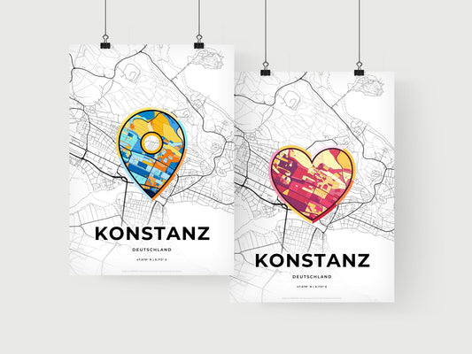 Konstanz Germany art print for couples