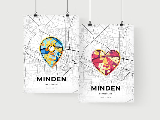 Minden Germany art print for couples