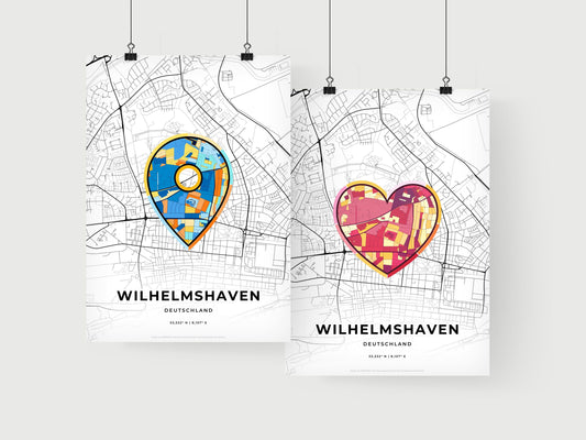 Wilhelmshaven Germany art print for couples