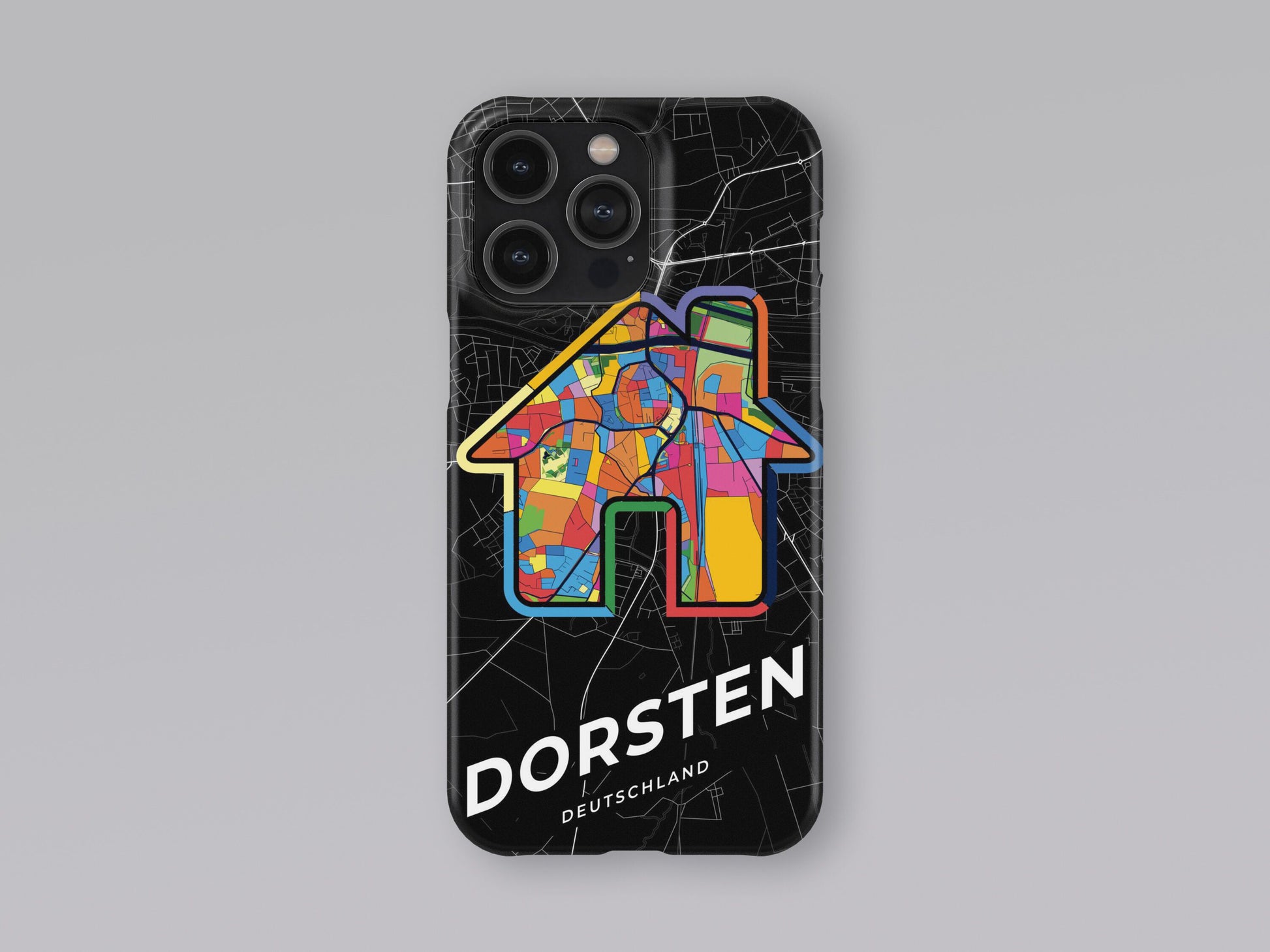 Dorsten Deutschland slim phone case with colorful icon. Birthday, wedding or housewarming gift. Couple match cases. 3