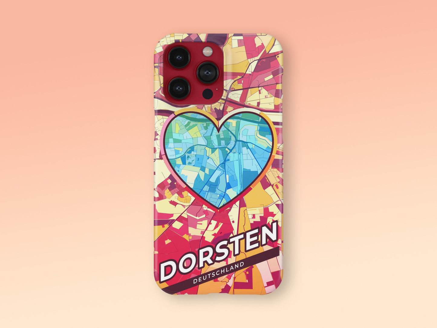 Dorsten Deutschland slim phone case with colorful icon. Birthday, wedding or housewarming gift. Couple match cases. 2