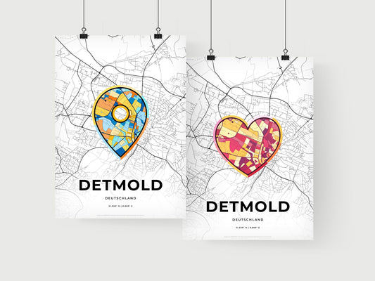 Detmold Germany art print for couples