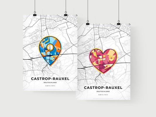 Castrop-Rauxel Germany art print for couples