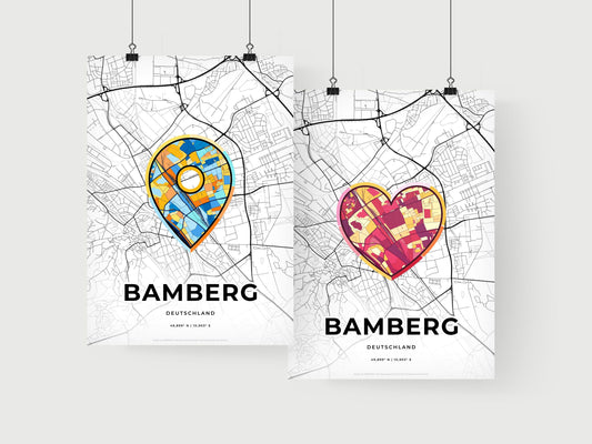Bamberg Germany art print for couples