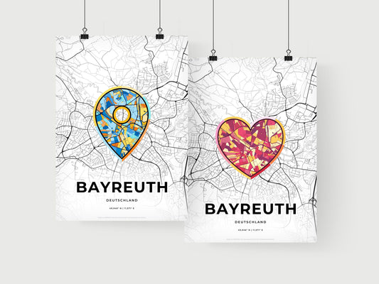 Bayreuth Germany art print for couples