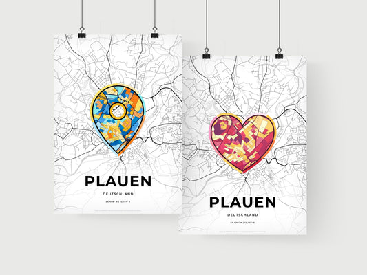 Plauen Germany art print for couples