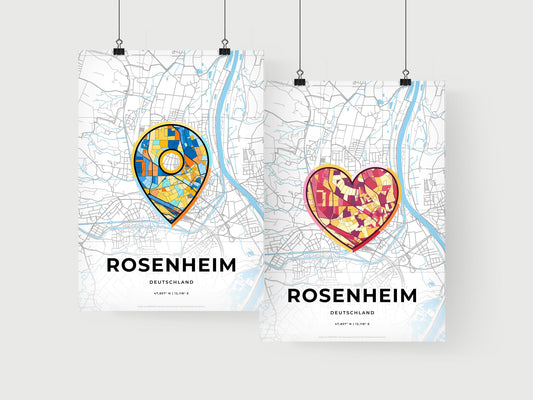 Rosenheim Germany art print for couples