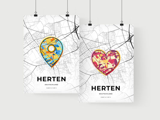 Herten Germany art print for couples