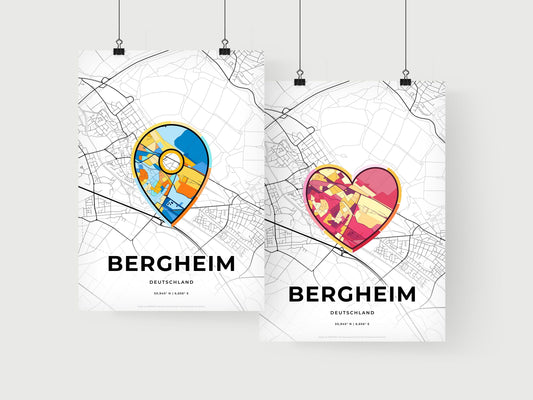 Bergheim Germany art print for couples