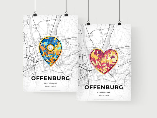 Offenburg Germany art print for couples