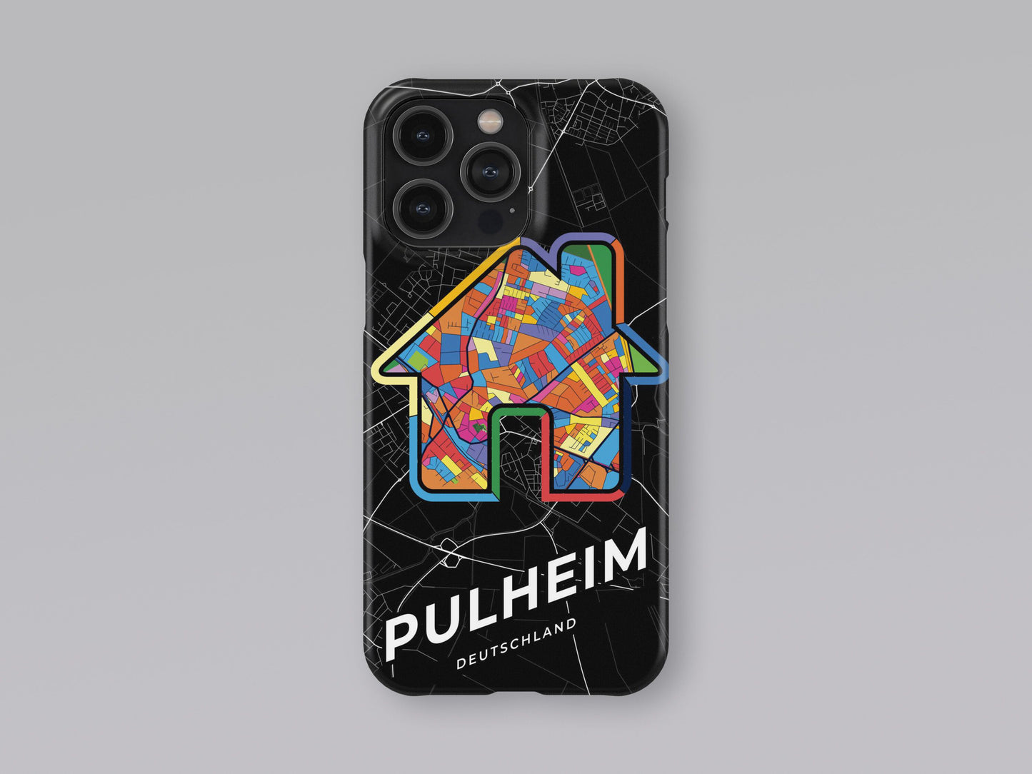 Pulheim Deutschland slim phone case with colorful icon. Birthday, wedding or housewarming gift. Couple match cases. 3