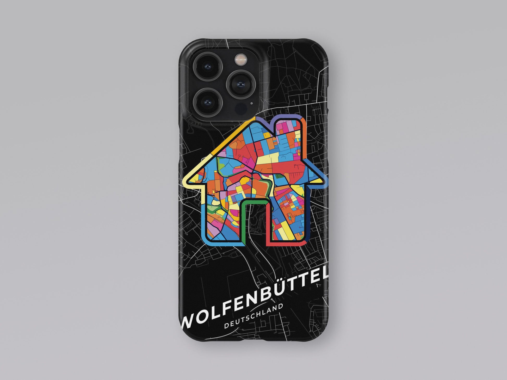 Wolfenbüttel Deutschland slim phone case with colorful icon 3