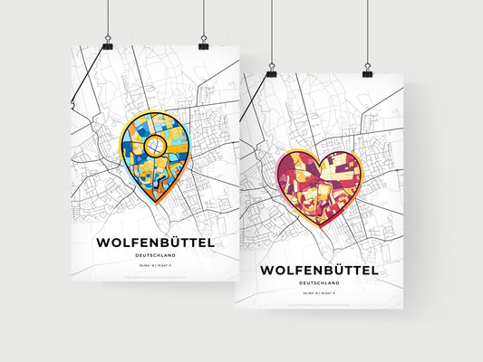 Wolfenbuttel Germany art print for couples