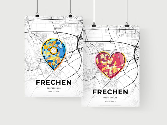 Frechen Germany art print for couples