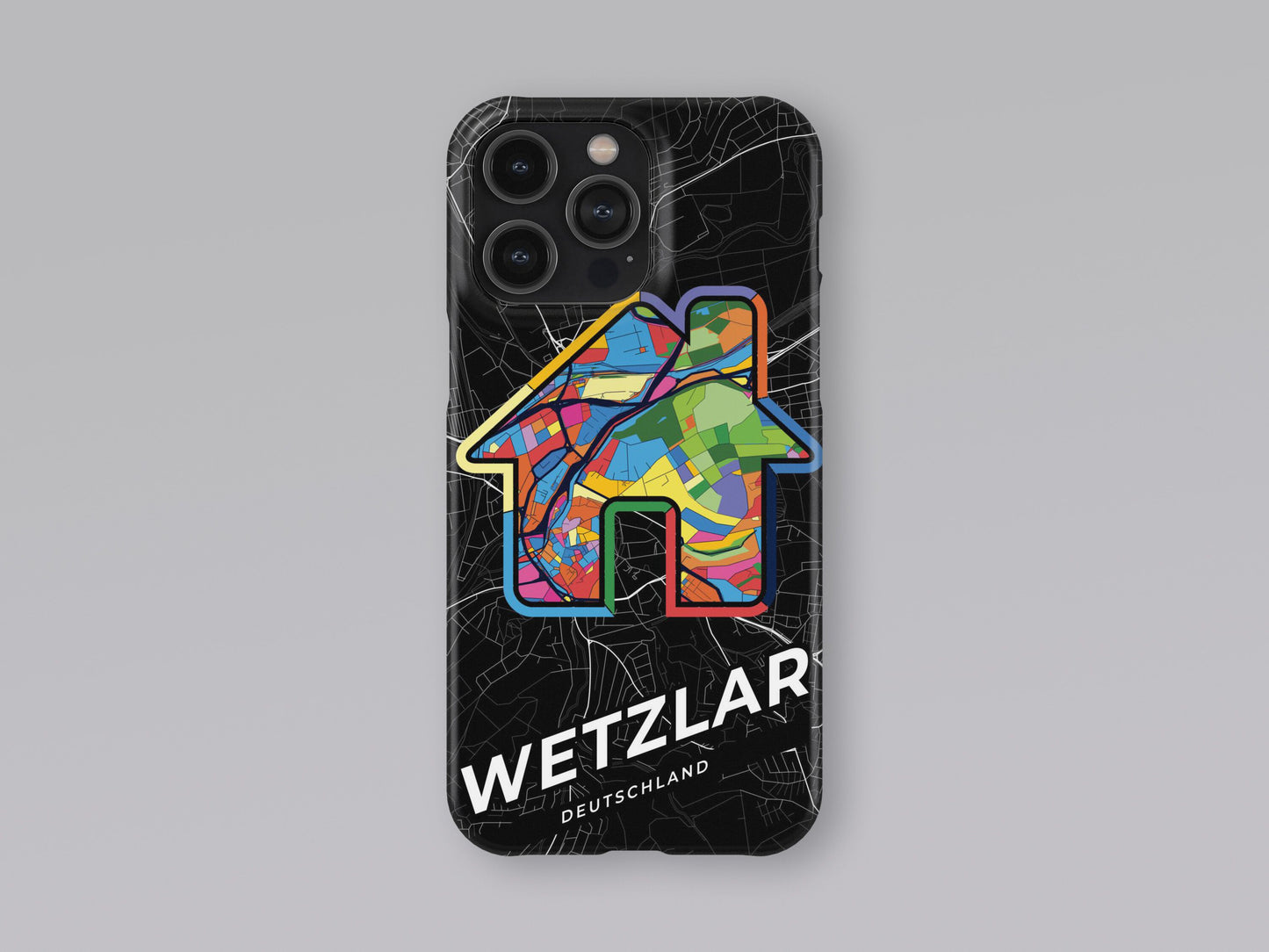 Wetzlar Deutschland slim phone case with colorful icon 3