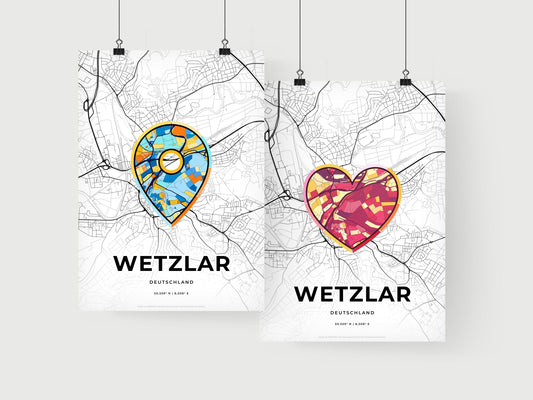 Wetzlar Germany art print for couples