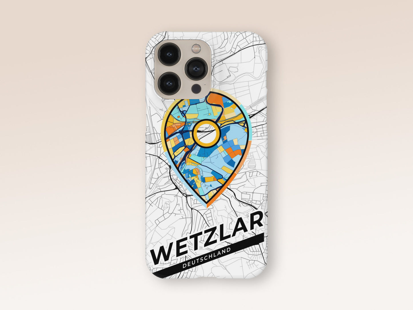 Wetzlar Deutschland slim phone case with colorful icon 1