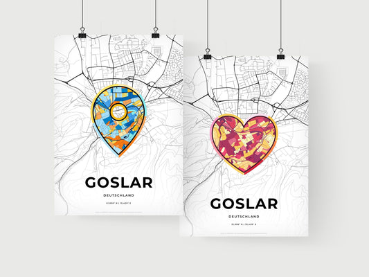 Goslar Germany art print for couples