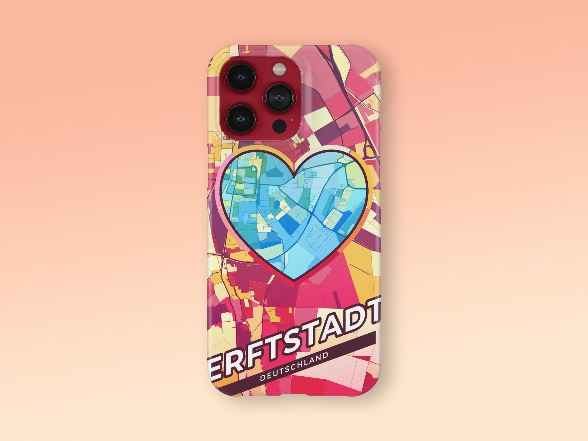 Erftstadt Deutschland slim phone case with colorful icon. Birthday, wedding or housewarming gift. Couple match cases. 2