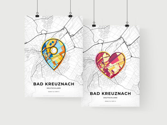 Bad Kreuznach Germany art print for couples