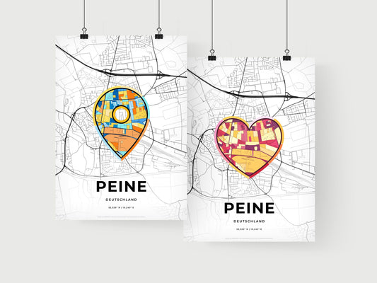 Peine Germany art print for couples