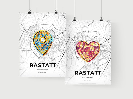 Rastatt Germany art print for couples