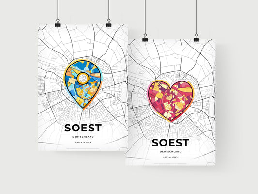 Soest Germany art print for couples