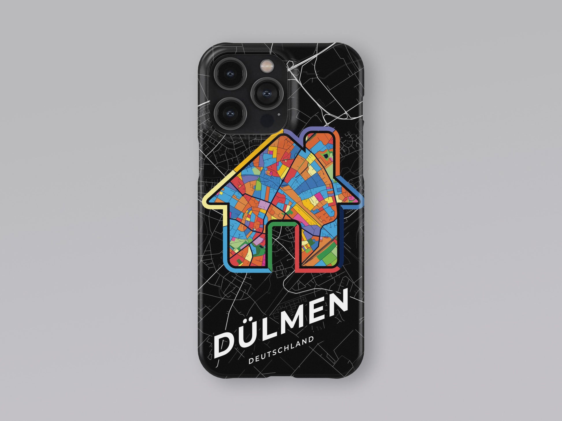 Dülmen Deutschland slim phone case with colorful icon. Birthday, wedding or housewarming gift. Couple match cases. 3