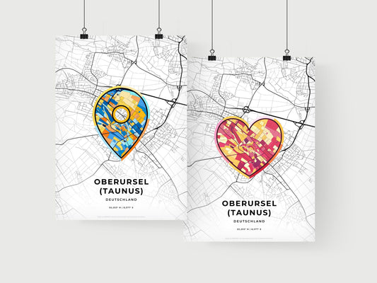 Oberursel (Taunus) Germany art print for couples